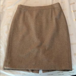 J. Crew khaki pencil skirt